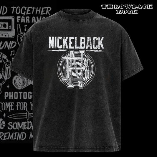 Retro Nickelback logo band shirt