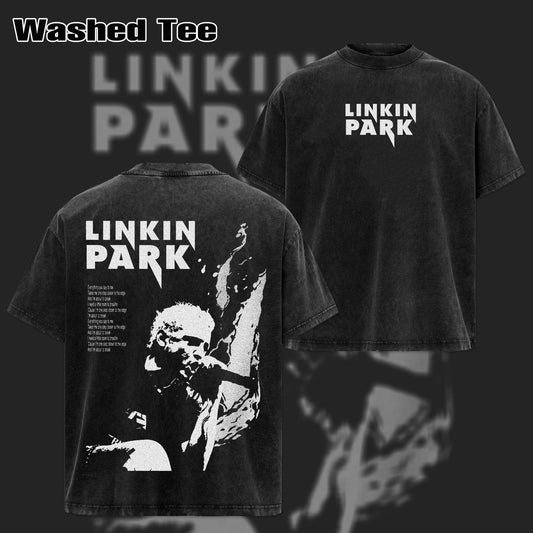 Vintage Style with Linkin Park Acid Washed T-Shirt & hoodie