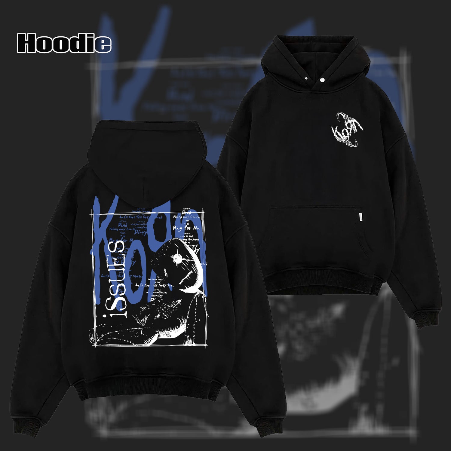 Vintage Homme Korn Issues Tracklist T-Shirt & Hoodie