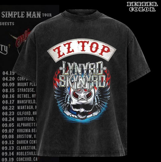 Vintage Lynyrd Skynyrd Z Z Topp Tour 2024 tshirt