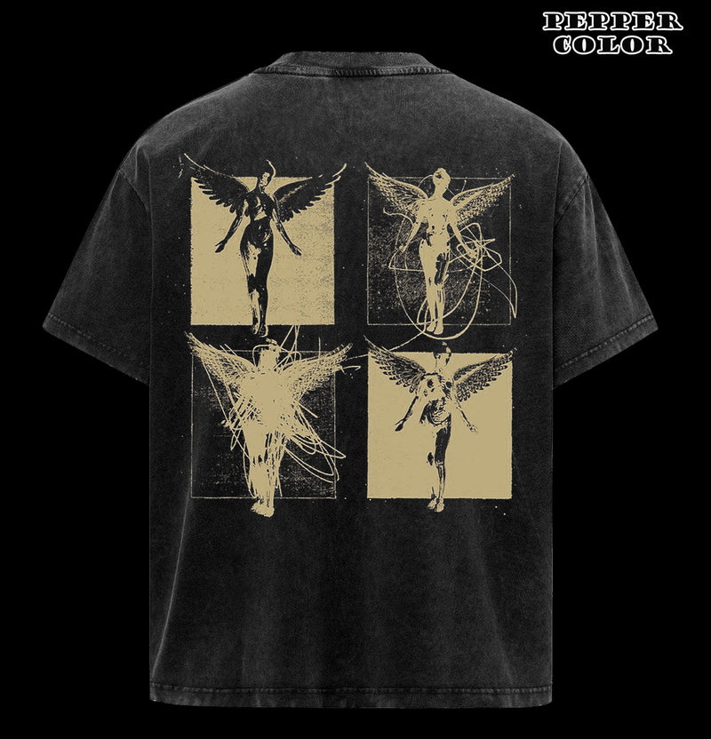 Vintage Nirvana In Utero Shirt Angel Graphic Grunge Rock Band Tee Vintage 90s Tshirt