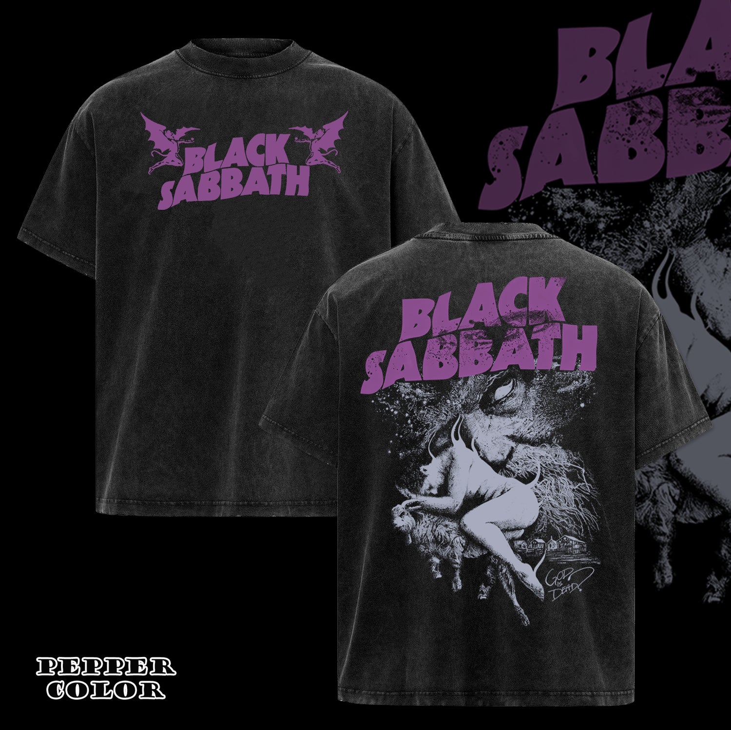 Vintage Black Sabbath Rock Band Comfort Colors T-shirt