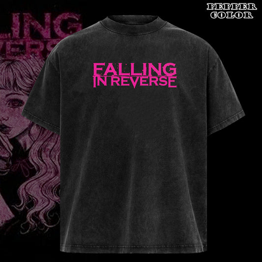 Retro Falling in Reverse Dark Gothic Short Sleeve T-Shirt