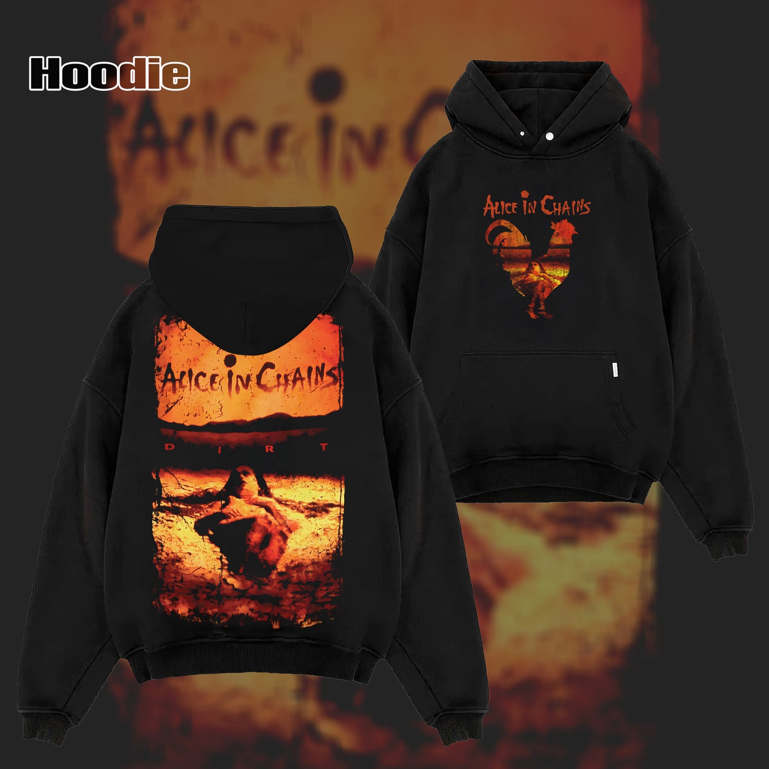 Retro Alice In Chains - Dirt Official Licensed T-Shirt & Hoodie