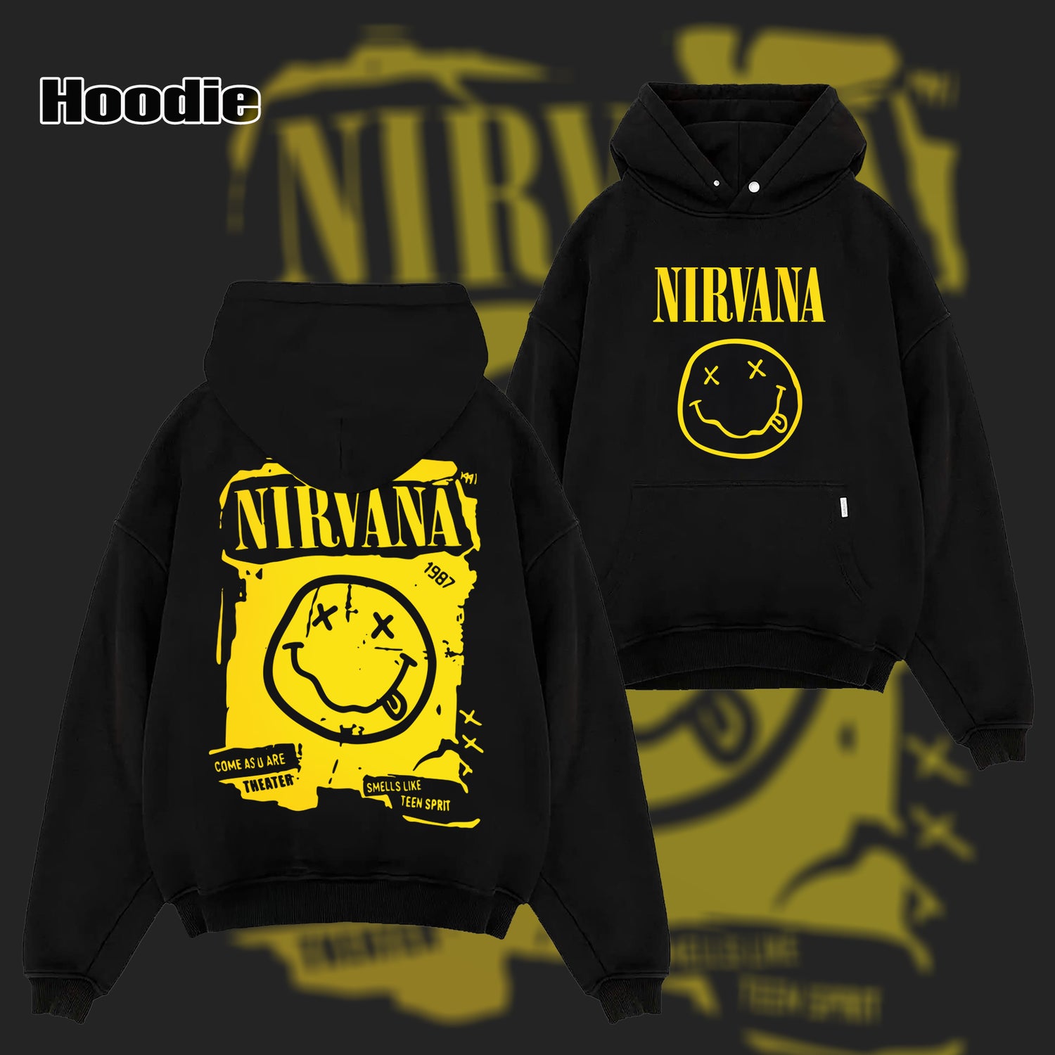 Vintage Nirvana Smells like Teen Sprit Come as you are T-shirt & hoodie