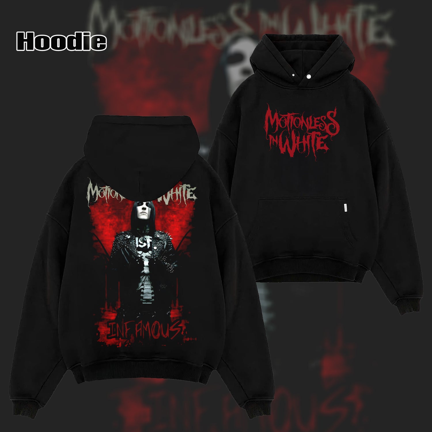 Retro Motionless in White Chris Motionless T-Shirts , MIW T-Shirt & Hoodie