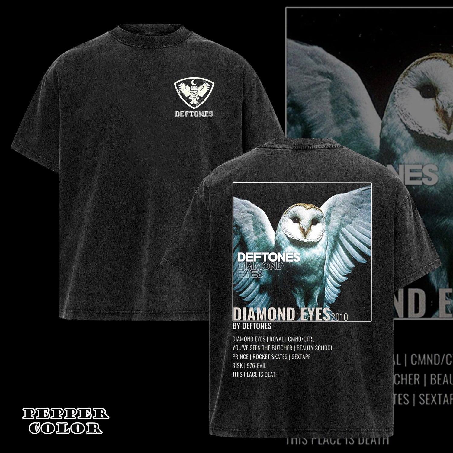 Vintage Deftones Band-Diamond Eyes Music Album Cover T-Shirt