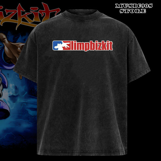 Retro Limp Bizkit Band Tour Black 2-Sided T-Shirt