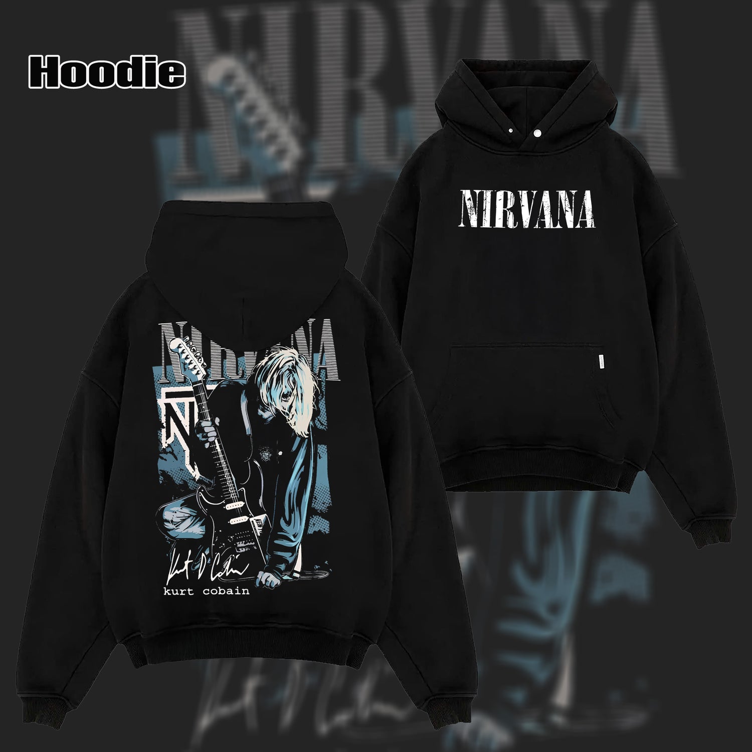 Vintage Nirvana Kurt Cobain T-shirt & hoodie