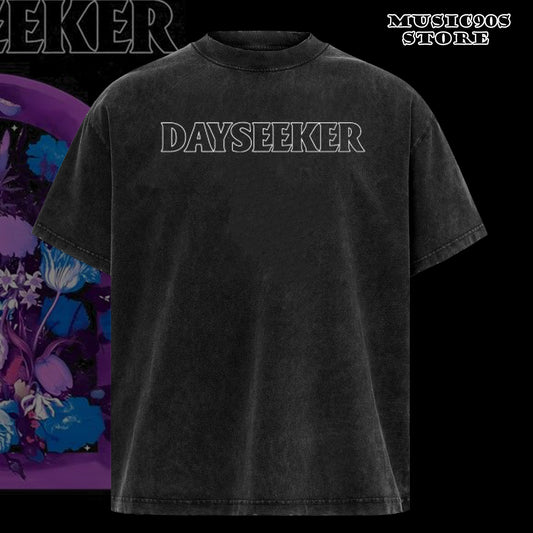 Retro Dayseeker Floral Window Double Printed Tee, Dayseeker band T-Shirt