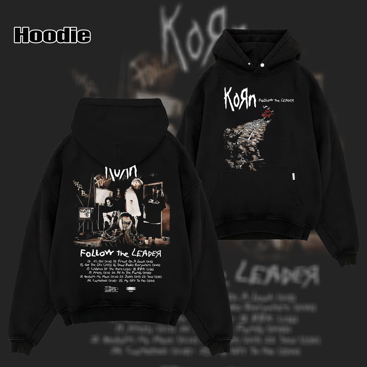 Vintage Korn Follow The Leader Band Shirt & Hoodie