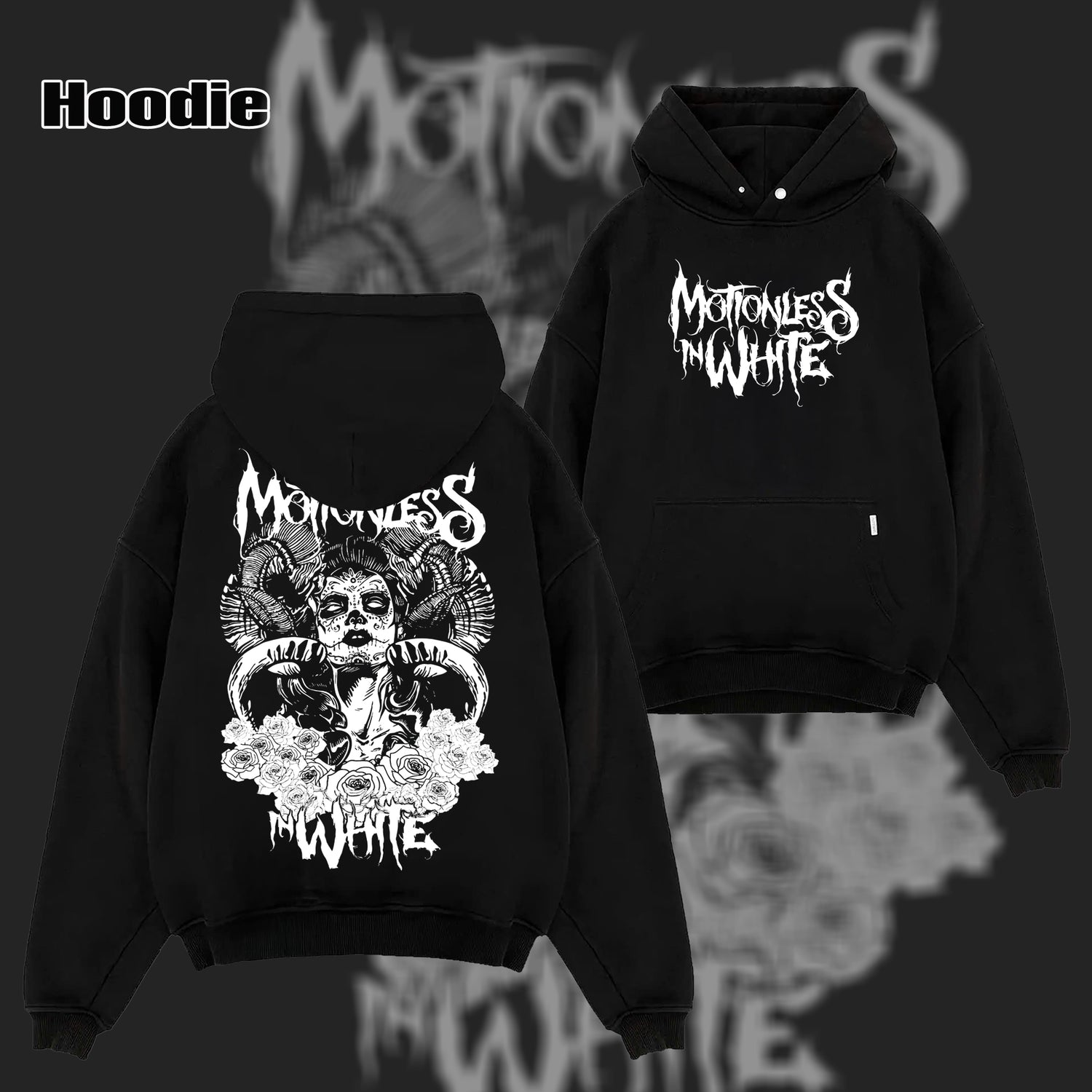 Retro Motionless in White - Graphic Art' Poster T-Shirts , MIW T-Shirt & Hoodie
