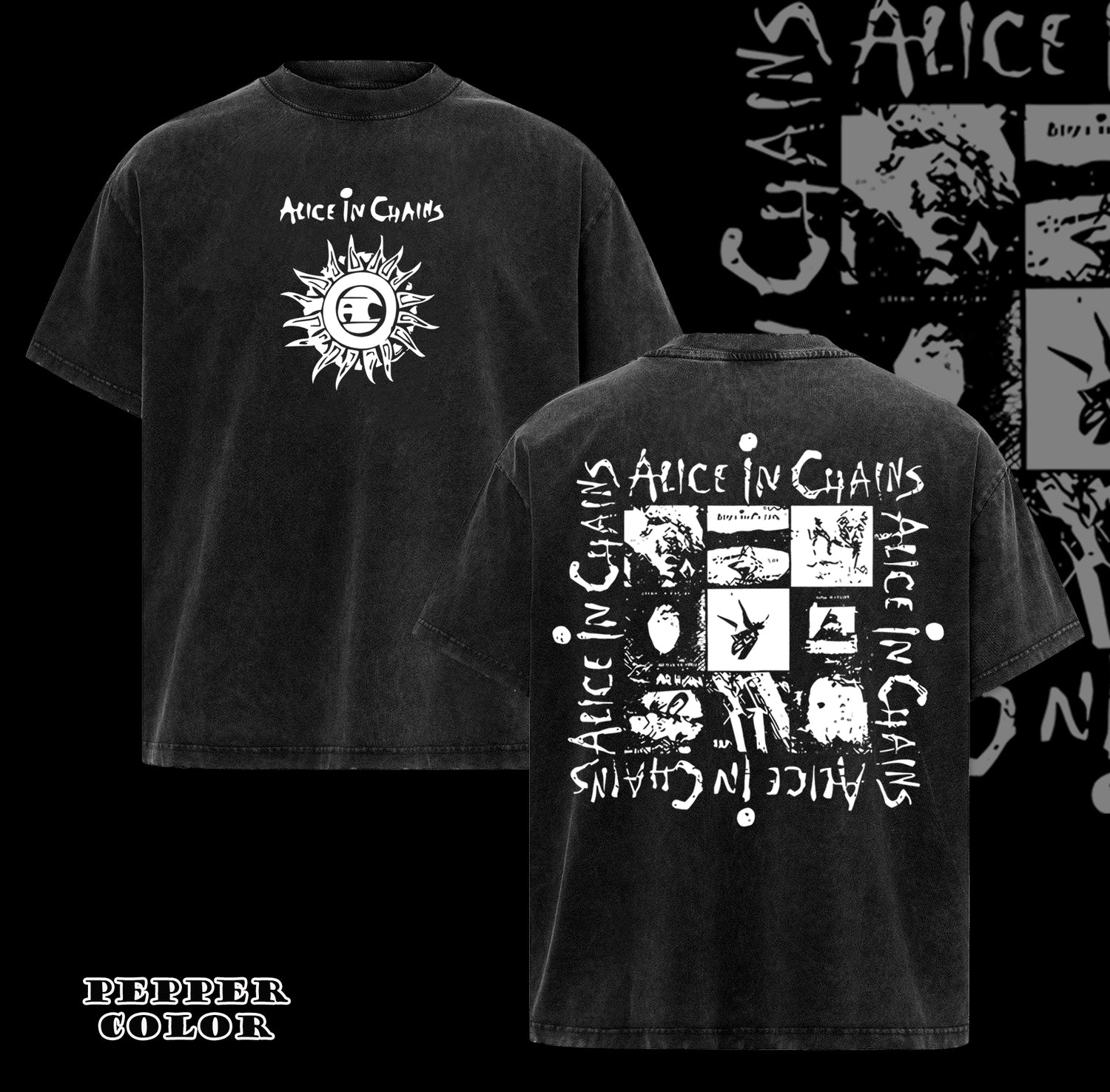 Vintage Alice In Chains Multi Album Art Official T-Shirt