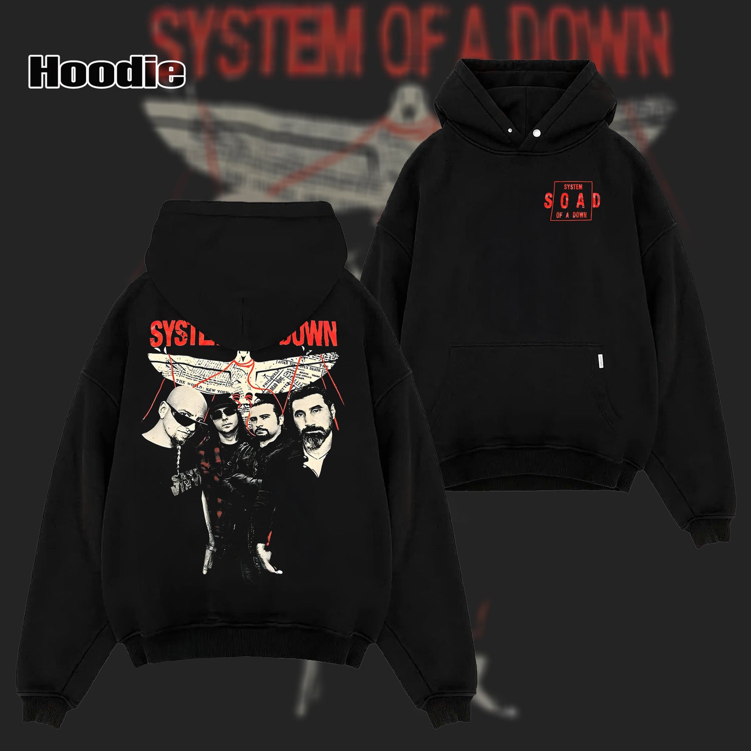 Vintage System of a Down Band T-Shirt & Hoodie