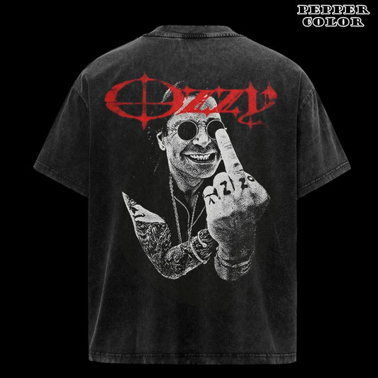 Vintage Ozzy OsBourne Middle Finger T-Shirt 2 Sided