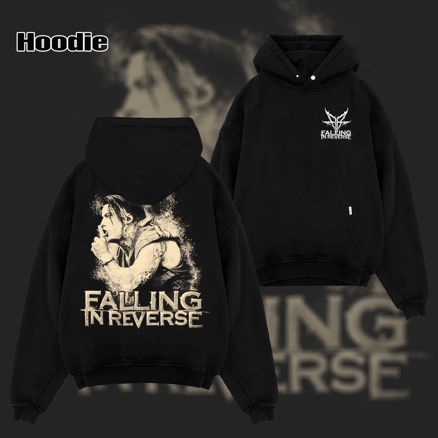 Ronnie Radke Falling In Reverse Black Tshirt & hoodie