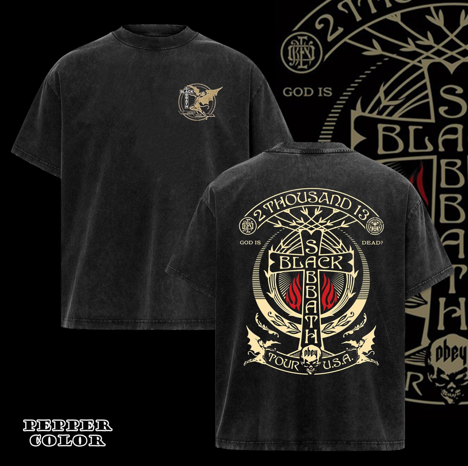 Vintage Black Sabbath Rock Metal T-Shirt