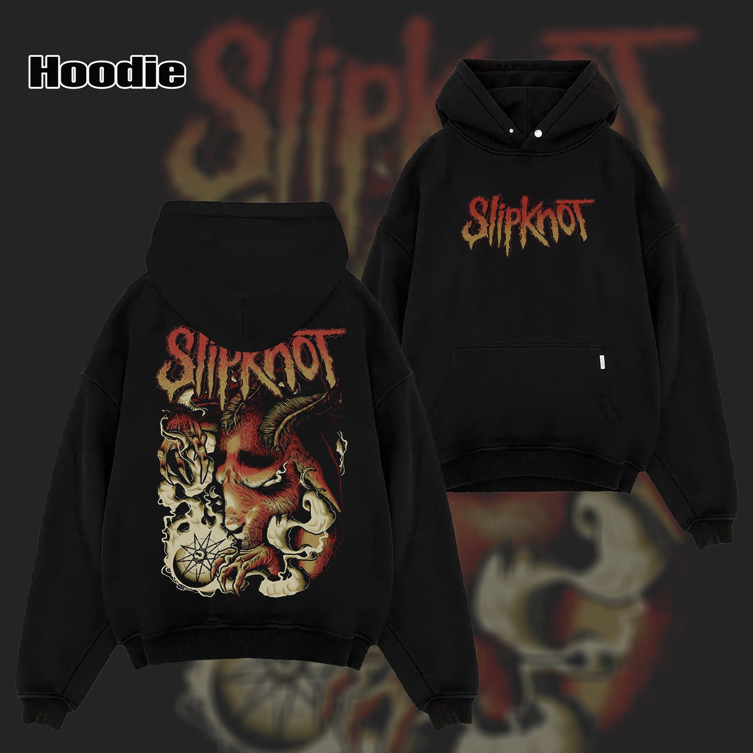 Vintage Slipknot "Vegetative" black washed T-shirt & hoodie