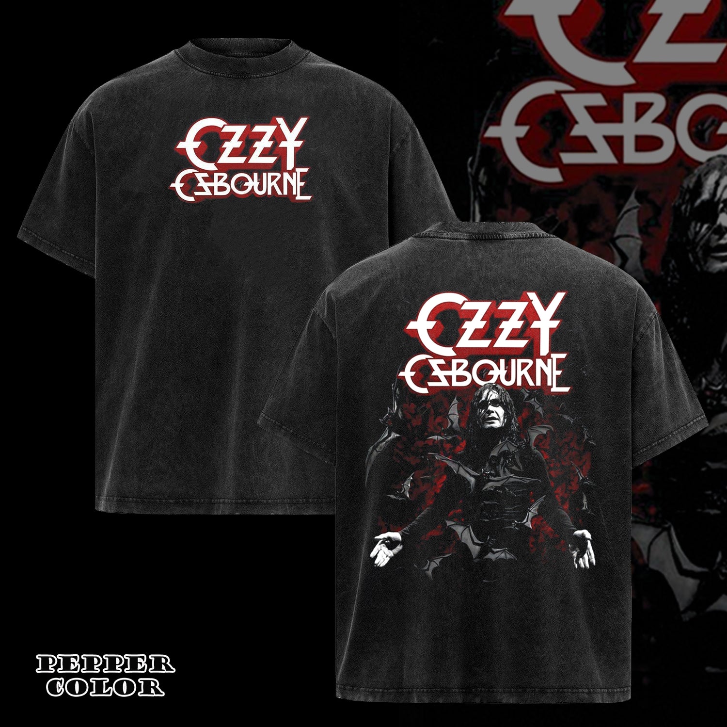 Vintage Ozzy Osbourne - Ozzy With Bats T-Shirt