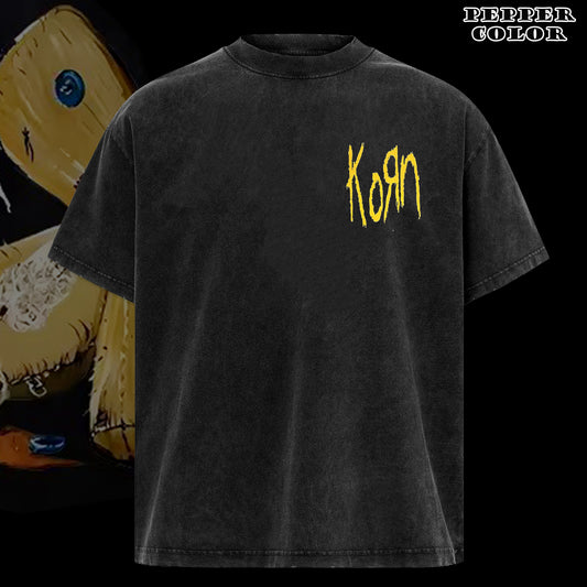 Vintage Korn issues rock band new black short t-shirt