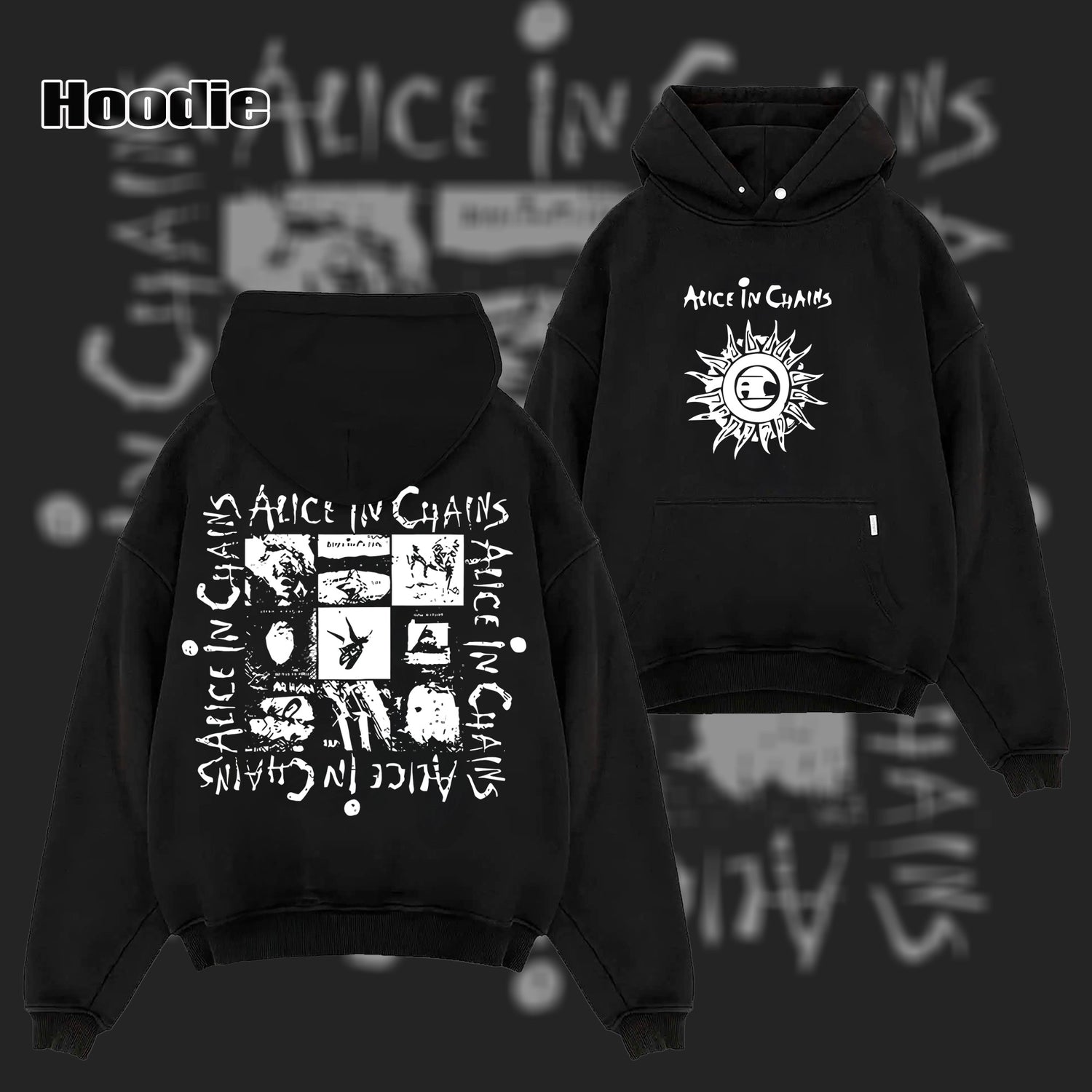 Vintage Rock Band Alice in Chains Album Graphic T-shirt & Hoodie