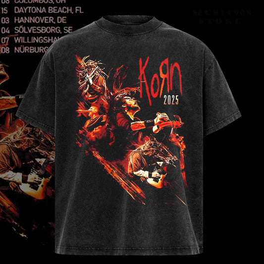 Vintage Korn Tour 2025 T Shirt