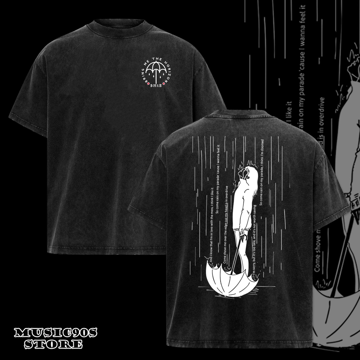 Retro Bring Me The Horizon Rock Band T-Shirt