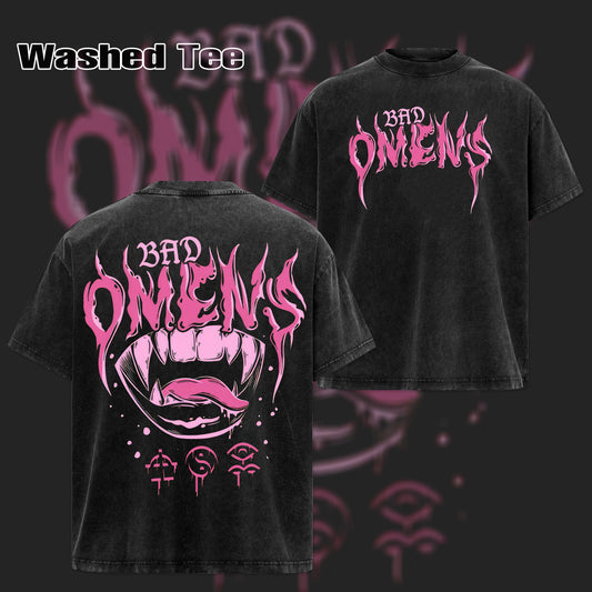 Retro Bad Omens Band Music Tour Washed Shirt & Hoodie