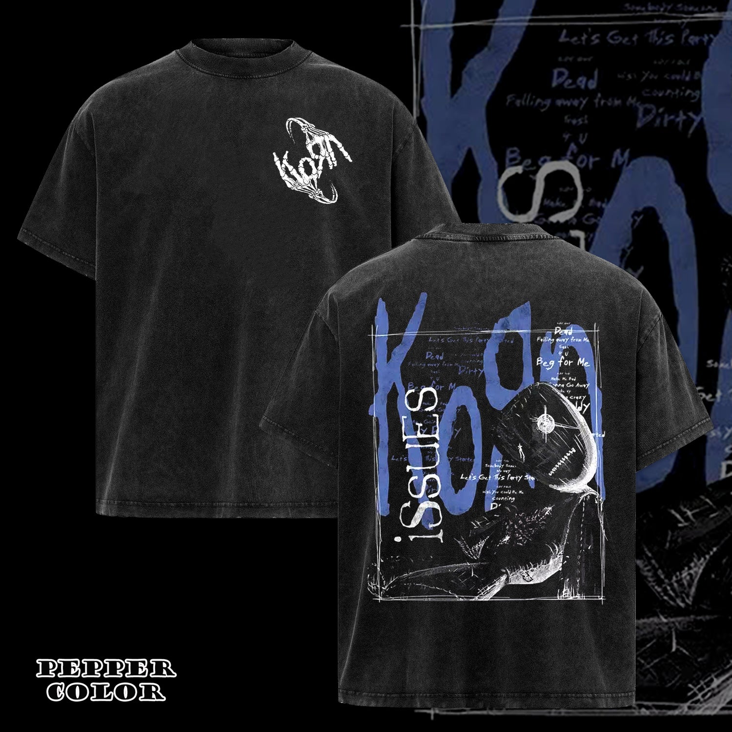 Retro Korn Issues Ragdoll T-Shirt Black
