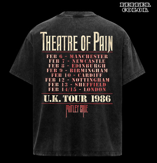 Vintage Motley Crue Theatre of Pain UK Tour 1986 Men's T Shirt
