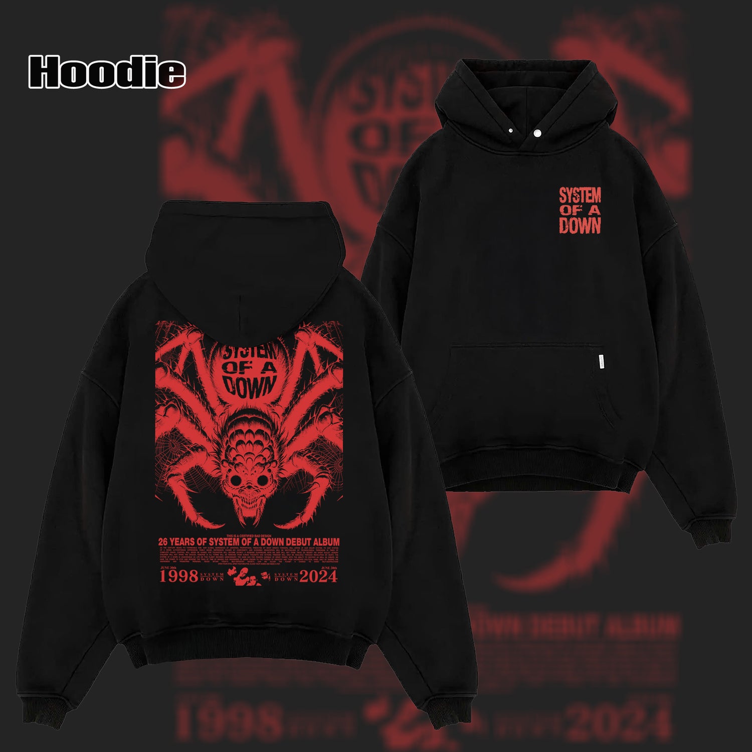 Vintage SYSTEM OF A DOWN BAND T-SHIRTS & Hoodie