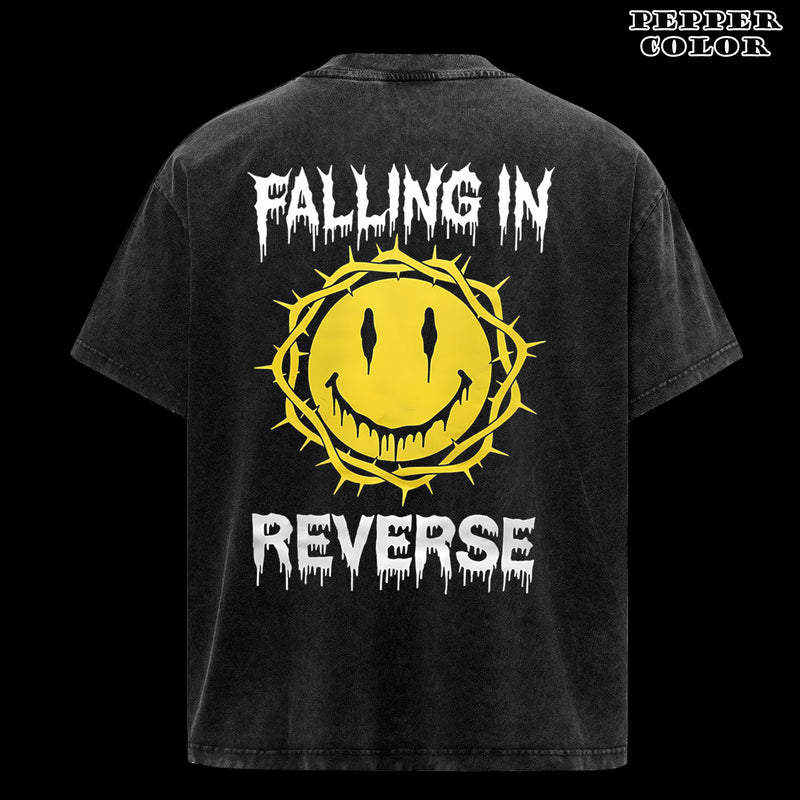 Retro 2025 Falling in Reverse Graphic Cotton Shirt