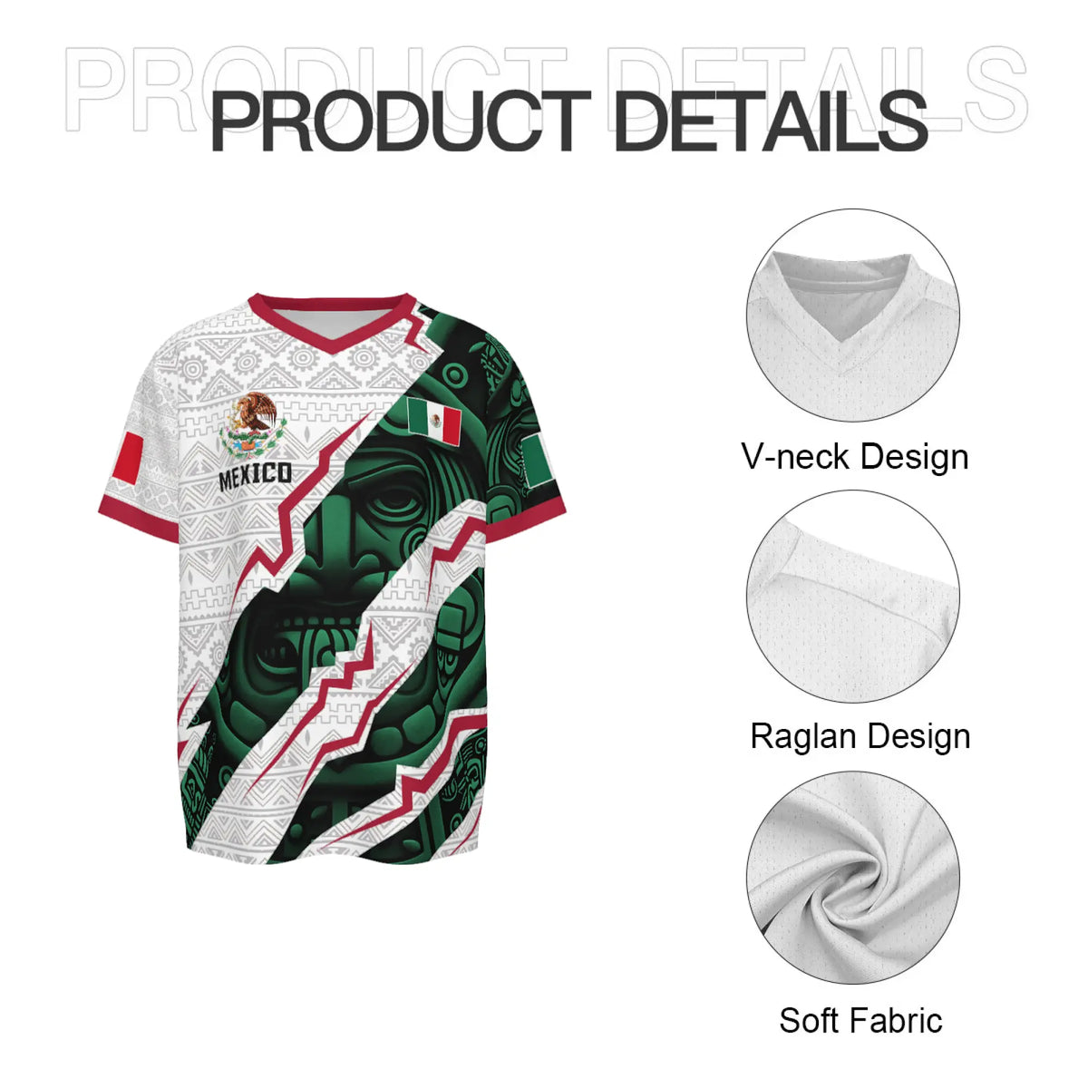 2026 New Mexican Soccer Jersey , Men's Mexico Aztec Calendar Style Jerseys