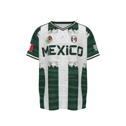2026 Mexico Aztec Calendar Soccer Jersey, All over Print