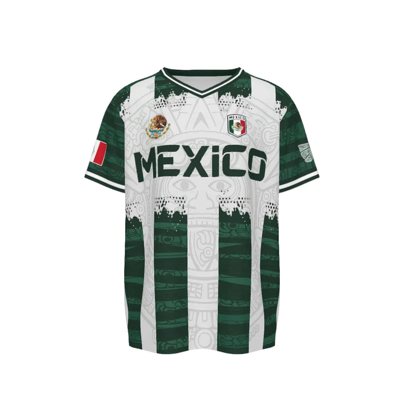 2026 Mexico Aztec Calendar Soccer Jersey, All over Print
