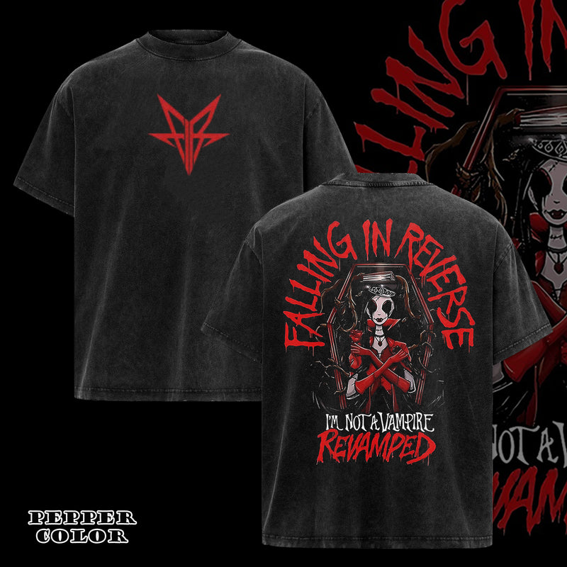 Retro Falling In Reverse I'm Not A Vampire Revamped T-Shirt