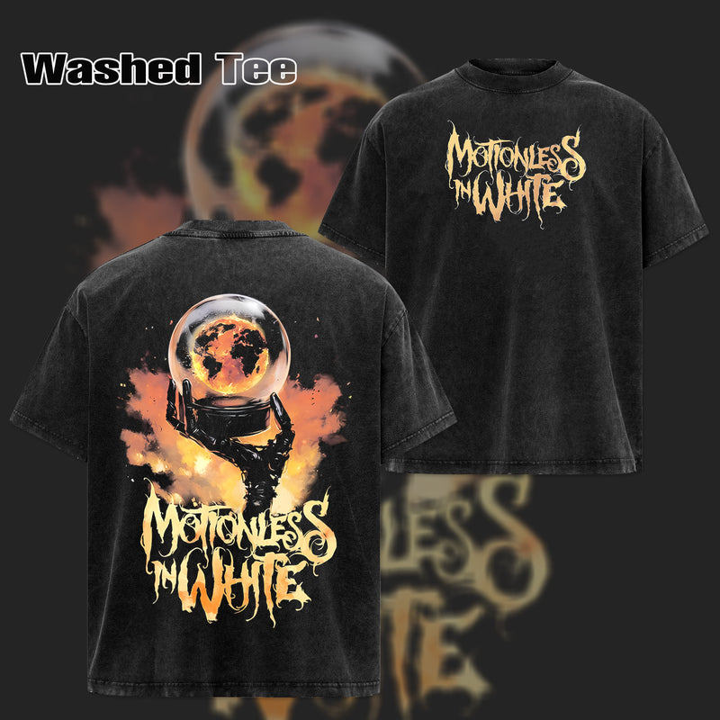 Retro Motionless In White Scoring The End Of The World T-shirt , MIW T-Shirt & Hoodie