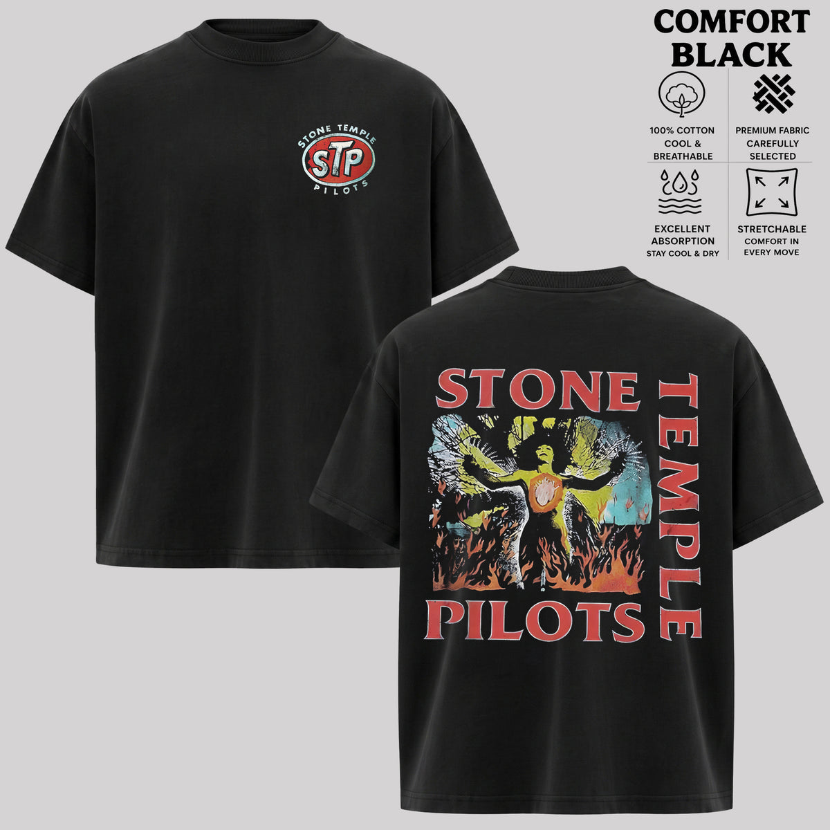 Stone Temple Pilots Band Shirt, Grunge Rock Tee