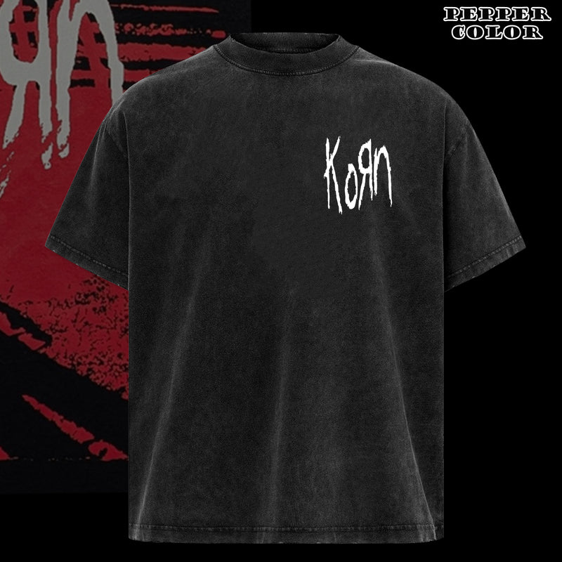 Retro KORN Album Cover Rock Music Band Tee Shirt