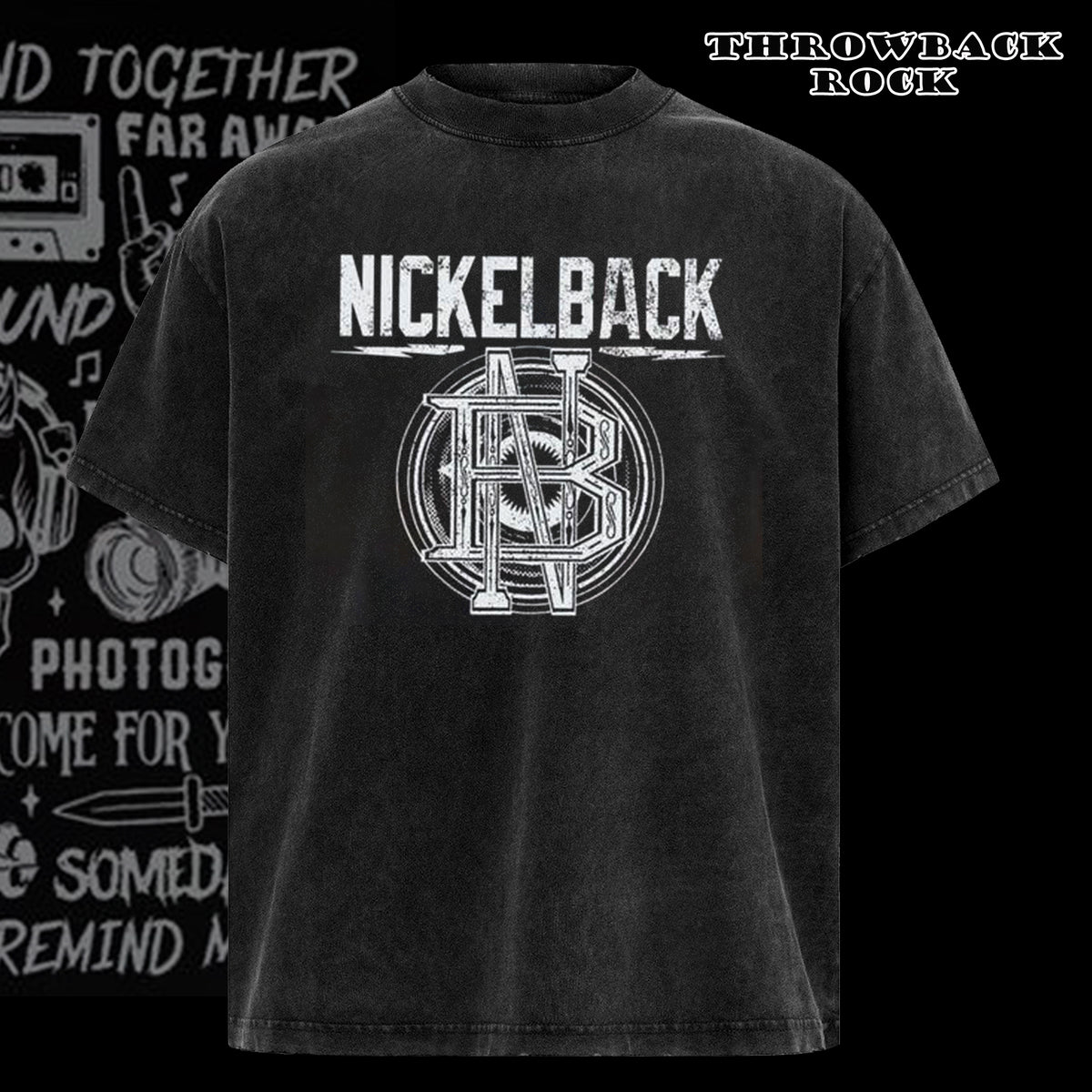 Retro Nickelback logo band shirt