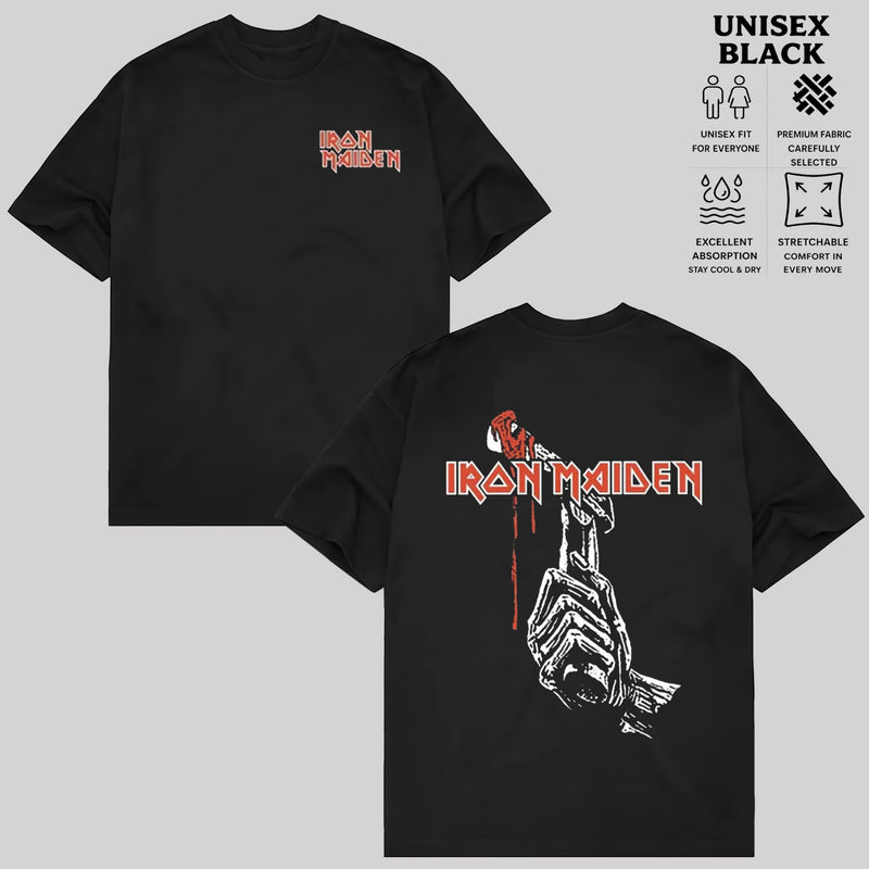 Iron Maiden T-Shirt, Vintage Heavy Metal Band Shirt, Retro Rock Music Graphic Tee