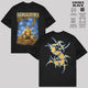 Sepultura Band T-Shirt, Blue Gold Graphic Tee