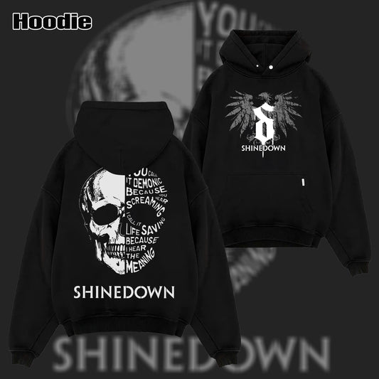 Vintage Shinedown Skull T Shirt & Hoodie
