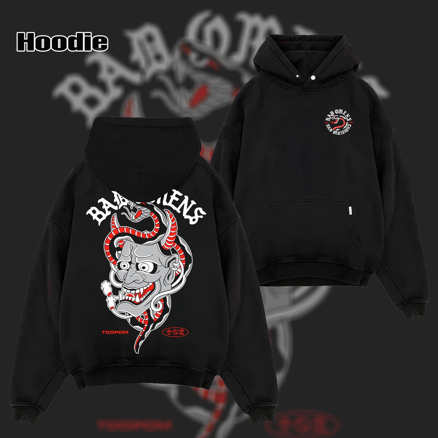 Retro Bad Omens Band Hannya 2022 Merch T-Shirt & Hoodie