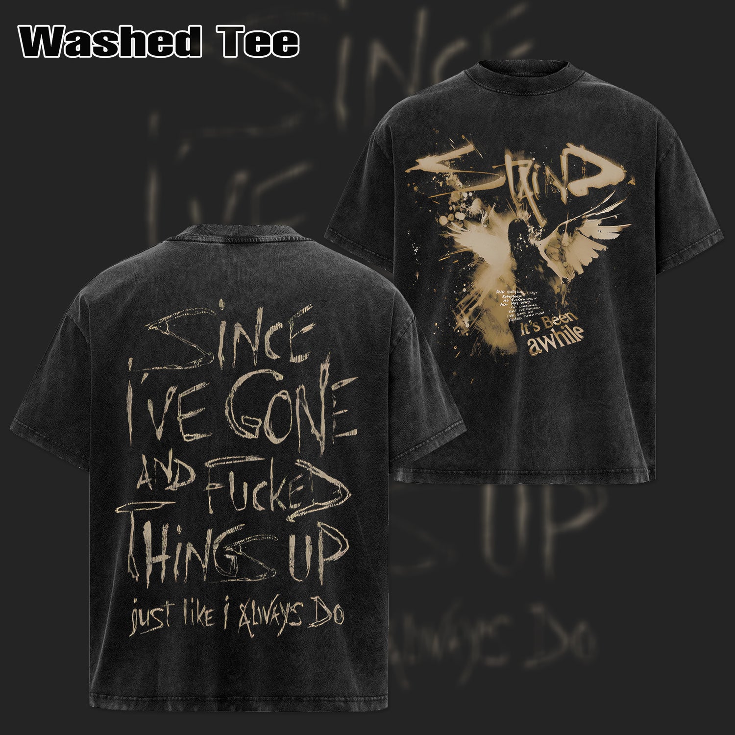 Retro Staind Band Angel Wings 2 side T-shirt  & Hoodie