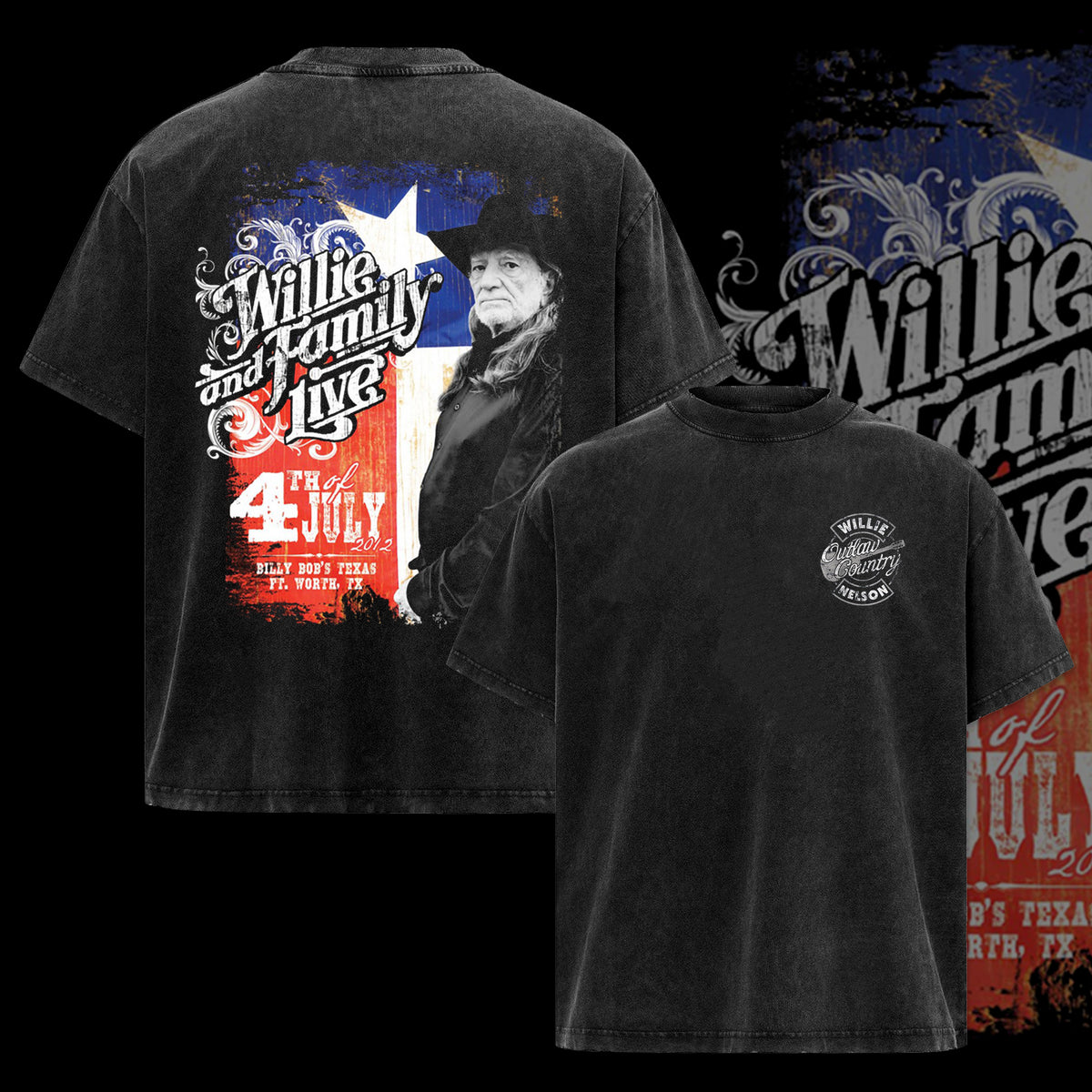 Vintage  Willie Nelson and Family T-Shirt