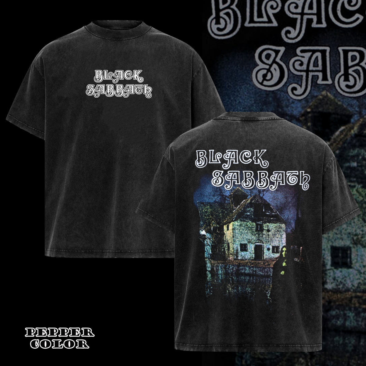 Vintage Black Sabbath Debut Album Black T-Shirt