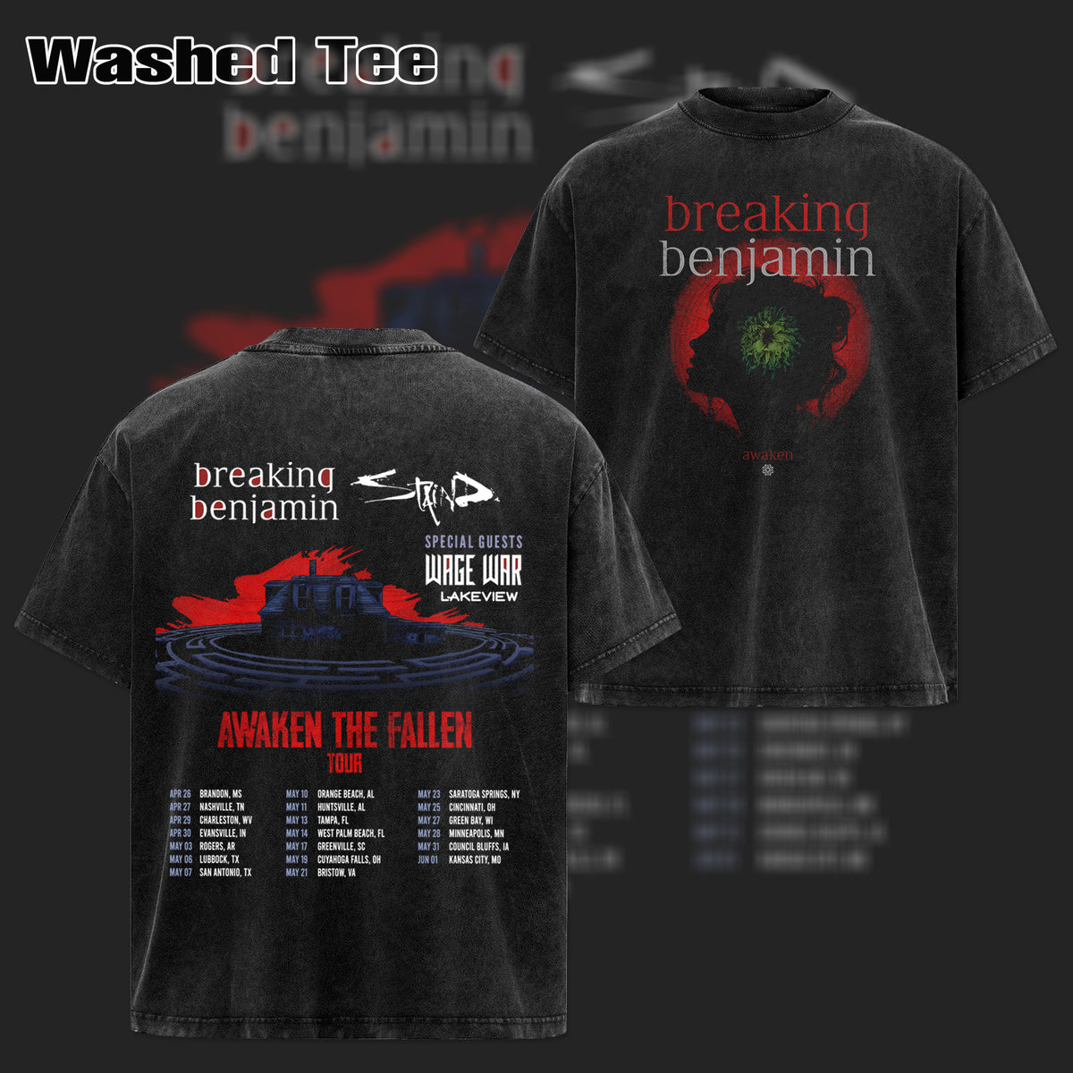 Vintage Breaking Benjamin Awaken The Fallen Tour T-Shirt & Hoodie