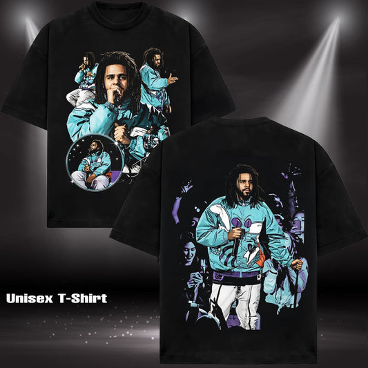 J. Cole "Cole World" Charlotte Hornets Starter Graphic Tee T-Shirt, Hoodie