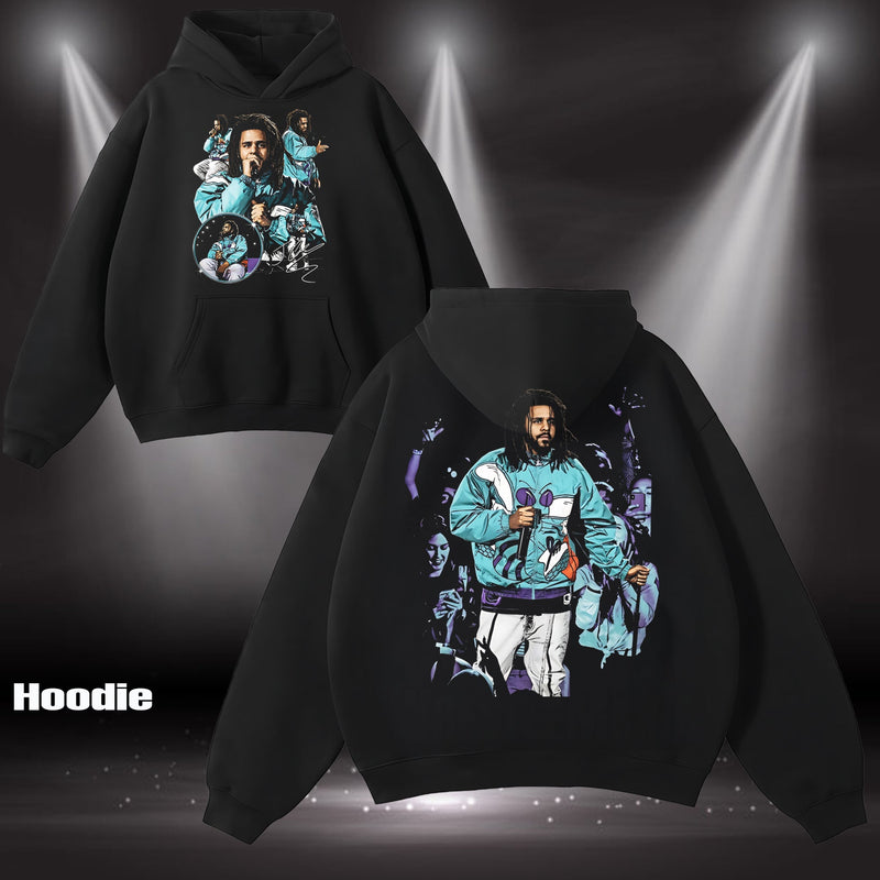 J. Cole "Cole World" Charlotte Hornets Starter Graphic Tee T-Shirt, Hoodie